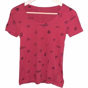 BDG Red Graphic Symbol All Over Print Tee